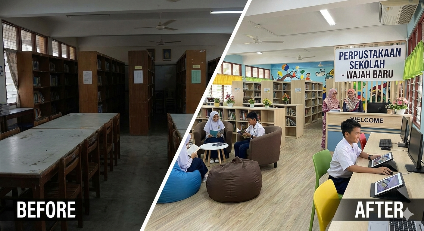 Perpustakaan SMAN 1 Talaga Tampil dengan Wajah Baru: Lebih Nyaman dan Modern